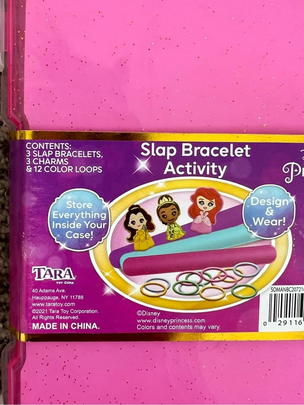 NWT Disney Princess Slap Bracelet Activity Set